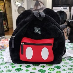 BIOWORLD x DISNEY MICKY MOUSE FAUX FUR MINI BACKPACK
